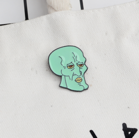 Spongebob pin - Handsome Squidward (Octo) - filmspullen.nl