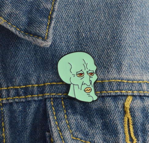 Spongebob pin - Handsome Squidward (Octo) - filmspullen.nl