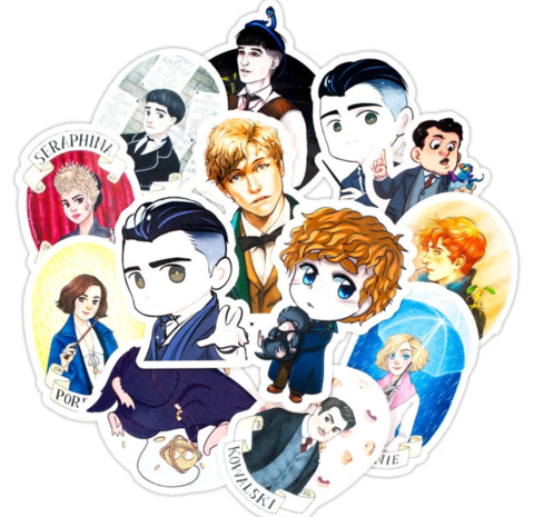 Fantastic Beasts sticker set [50 stuks] - filmspullen.nl