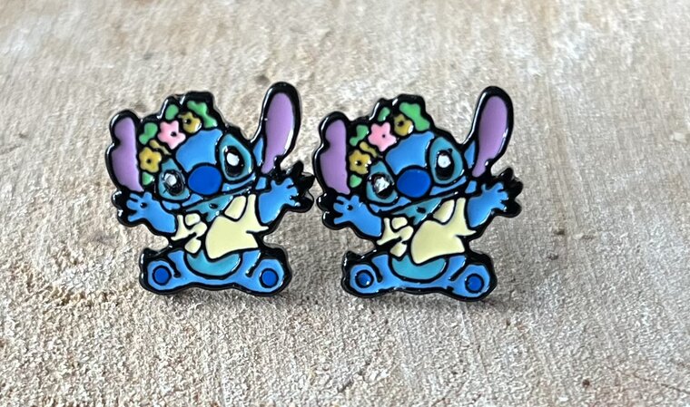 Lilo &amp; Stitch: Hawaii Stitch oorbellen - Filmspullen.nl