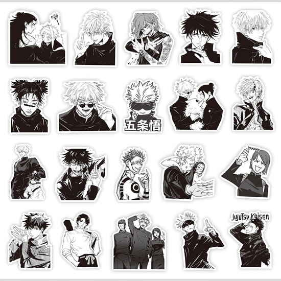 Jujutsu Kaisen sticker set (65 pieces) - Filmspullen.nl