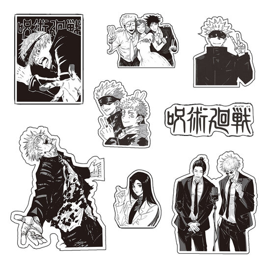 Jujutsu Kaisen sticker set (65 pieces) - Filmspullen.nl