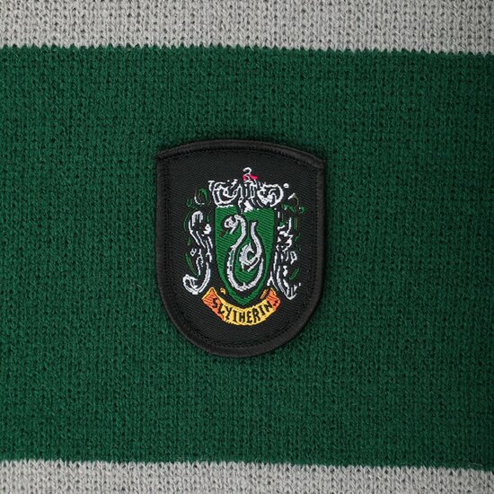 Harry Potter Slytherin sjaal met franjes - filmspullen.nl