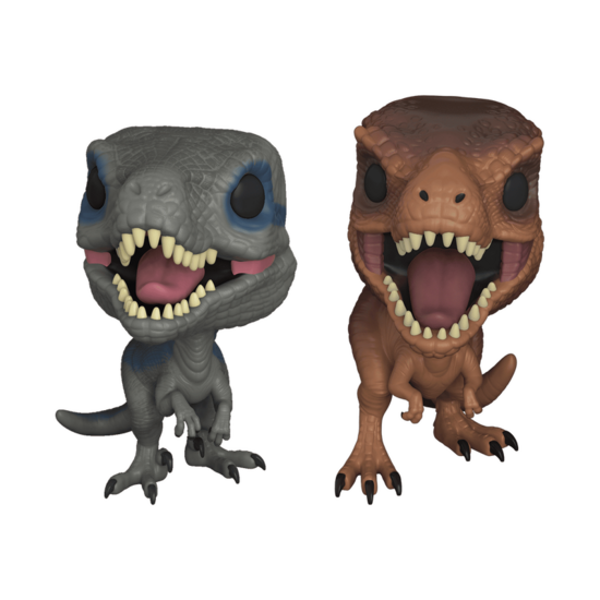 Funko Pop! Jurassic World - Blue &amp; T-Rex [Exhibition Exclusive]