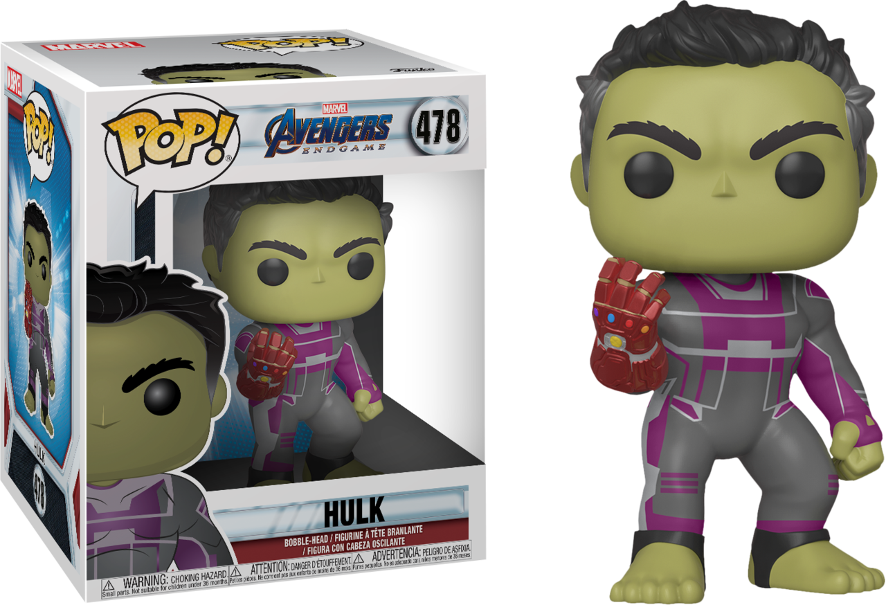 Funko Pop Marvel Avengers Endgame Hulk with Infinity Gauntlet 6 inch
